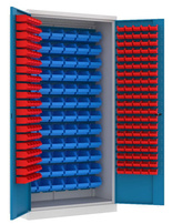 Szafa szafka warsztatowa z pojemnikami 72+80 sztuk (wymiary: 1990x1000x435 mm) 09282666