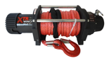 Wyciągarka XTR 13500lbs [6130kg] SPEED z liną syntetyczną 12V (lina: 10 mm czerwona dyneema 25m 10400kg +hak) 81877810